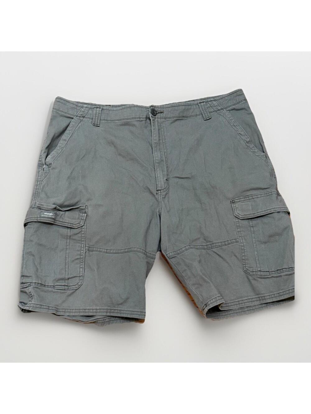 Wrangler Olive Green Cargo Shorts Men’s 42 Relaxed Fit Cotton Stretch